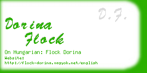 dorina flock business card